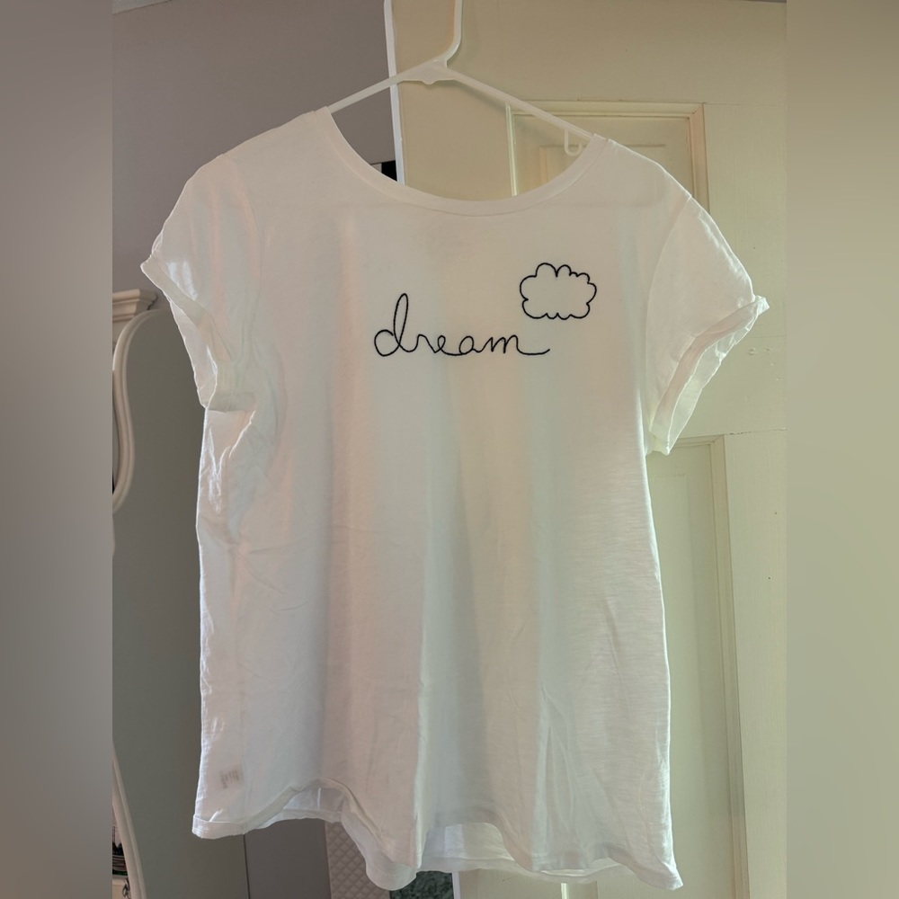LOFT White Vintage Soft Dream Tee